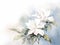 watercolor flower background - white gardenia