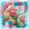 Watercolor Flower Garden Soft Shabby Scrapbook Page