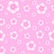 Watercolor flower trendy pattern. Summer floral with pink viole