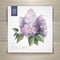 Watercolor flowers. Lilac