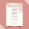 watercolor formal wedding invitations vector design illustration