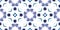 Watercolor Geometric Pattern. Indigo Stain Tile. Bohemian Surface Pattern. Ink Effect Paint Seamless.