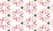 Watercolor Geometric Pattern. Pink Florals Pattern. Bohemian Optical Repeat.