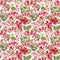 Watercolor geranium pattern