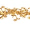 Watercolor golden baroque floral seamless border with curl, rococo ornament