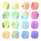 Watercolor gradient icons wallpaper with travelling and plants theme