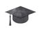 Watercolor Graduation cap on white
