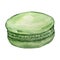 Watercolor green macarons