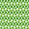 Watercolor green seamless pattern. Polka dots hand drawn. Abstract background with circles. Vector illustration.