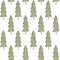 Watercolor green trees seamless pattern Scandinavian christmas tree on white background Easy for design textile, fabric