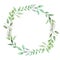 Watercolor Greenery Leaf Wreath Garland Spring Summer Wedding Leaves