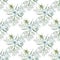 Watercolor gypsophila seamless pattern