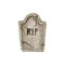 Watercolor Halloween night decor gravestone