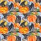 Watercolor hand drawn artistic colorful Halloween spooky  vintage seamless pattern