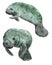 Watercolor hand drawn illustration of florida manatee marine animal. Sea ocea underwater mammal, endangered species in