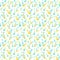 Watercolor hand painted cactus seamless pattern. Colorful vibrant turquoise and yellow cactus succulents for your design