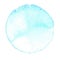 Watercolor hand painted circle. Beautiful design elements. Blue background