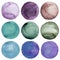 Watercolor hand painted circles collection