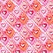 Watercolor heart texture seamless pattern