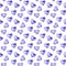 Watercolor hearts Lavender color seamless pattern on white background.