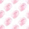 Watercolor hearts seamless pattern. Hand drawn painted texture. Valentines colorful wallpaper background