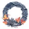 Watercolor helloween wreath