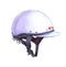 Watercolor horse rider polo helmet  illustration isolated