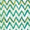 Watercolor ikat chevron seamless pattern. Green and blue watercolour . Bohemian ethnic collection.