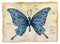 Watercolor illustration of butterfly