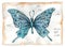 Watercolor illustration of butterfly