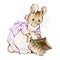 Watercolor illustration Friends Peter Rabbit, by Beatrix Potter