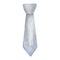 Watercolor illustration of hand painted grey, blue neck tie. Accessory for man, businessman, gentleman. Male clothes