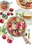 Watercolor illustration of Italian pizza and ingredients top view . Italian food menu design template.