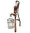 Watercolor illustration of old rusty water tap .An old rusty enamel element. Hand drawn in watercolor on a white background.