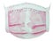 Watercolor illustration of protection pink face mask against coronavirus, pollution, virus, flu. Personal hygiene product. Medical