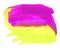 Watercolor Illustration rectangular spot bright yellow and pink , can be used as background