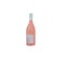 Watercolor illustration of rose wine in bottle