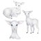 Watercolor illustration set of white lamb, Easter image