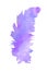 Watercolor illustration. A soft feather filled watercolor background