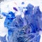 Watercolor illustration. Texture. Watercolor transparent stain. Blur, spray. Blue color