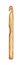 Watercolor illustration of a wooden crochet hook. Bamboo craft tool