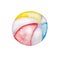 Watercolor inflatable kids beach ball