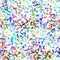 Watercolor irregular confetti dotted background. Hand painted whimsical party carnival seamless pattern. Pretty