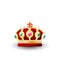 Watercolor king crown