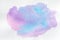 Watercolor lilac-blue shiny background. Colorful watercolor spot on white paper