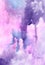 Watercolor lilac colors vivid abstract wash drawing backgrouns for design