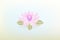 Watercolor lotus flower vintage background vector