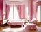 Watercolor of luxurious bedroom