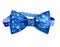 Watercolor male tie bow painted  illustration isolated