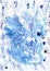 Watercolor marble blue messy handiwork painting image for diffe